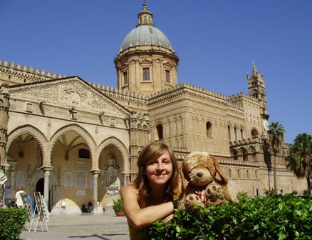 Miś i Ania w Palermo